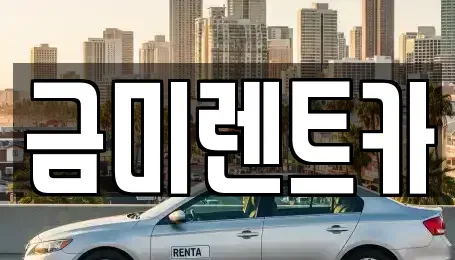 서울 동작구 흑석동 렌트카 전문 금미렌트카