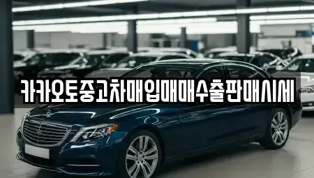 서울 마포구 토정동 중고차 전문 카카오토중고차매입매매수출판매시세