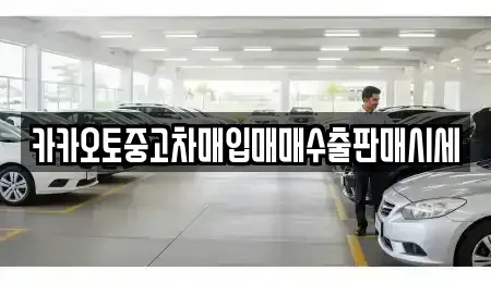 서울 성북구 중고차매입 전문 카카오토중고차매입매매수출판매시세