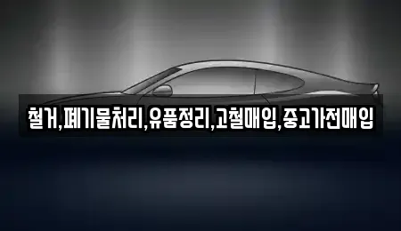 서울 송파구 삼전동 중고차매입 전문 철거,폐기물처리,유품정리,고철매입,중고가전매입