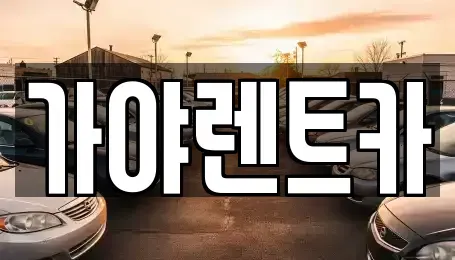 서울 은평구 대조동 렌트카 전문 가야렌트카