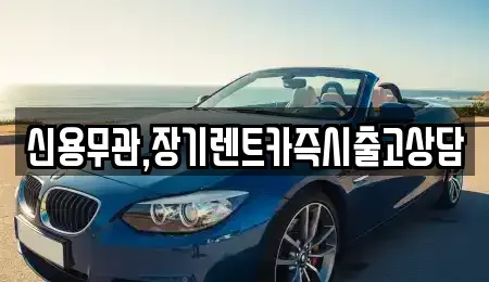 서울 은평구 대조동 장기렌트카 전문 신용무관,장기렌트카즉시출고상담