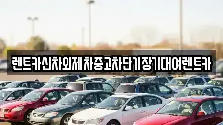 서울 종로구 교남동 단기렌트카 전문 렌트카신차외제차중고차단기장기대여렌트카