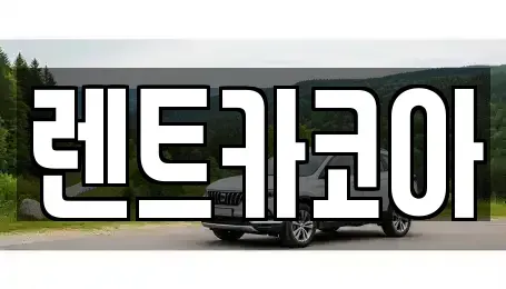 서울 종로구 수송동 렌트카 전문 렌트카코아