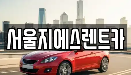 서울특별시 서대문구 홍제동 렌트카 전문 서울지에스렌트카