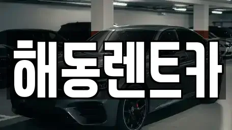 서울특별시 영등포구 문래동1가 렌트카 전문 해동렌트카