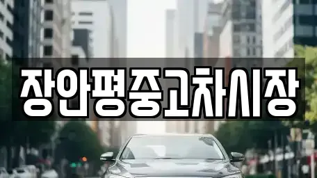 서울특별시 용산구 문배동 중고차 전문 장안평중고차시장