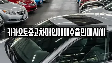 서울특별시 용산구 주성동 중고차매입 전문 카카오토중고차매입매매수출판매시세