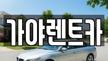 서울특별시 은평구 불광동 렌트카 전문 가야렌트카