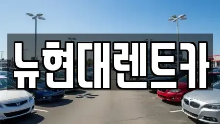 울산 중구 렌트카 전문 뉴현대렌트카