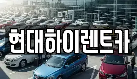 울산 중구 장기렌트카 전문 현대하이렌트카