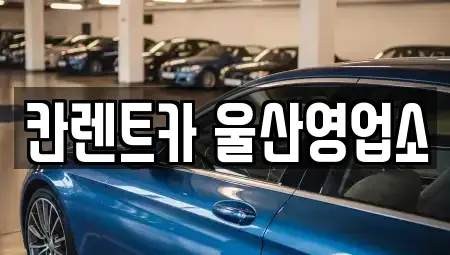 울산 중구 태화동 렌트카 전문 칸렌트카 울산영업소