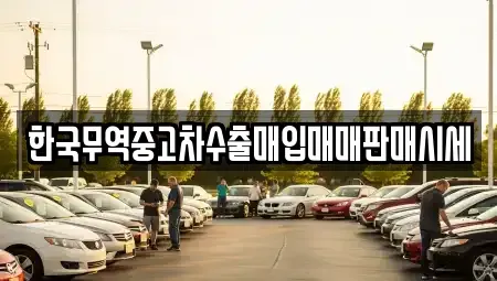 울산 중구 태화동 중고차 전문 한국무역중고차수출매입매매판매시세