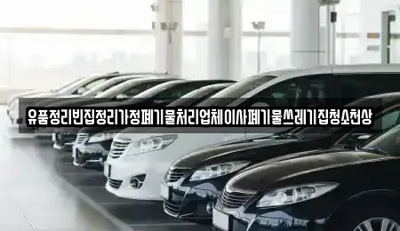 인천 서구 불로동 중고차매입 전문 유품정리빈집정리가정폐기물처리업체이사폐기물쓰레기집청소천상