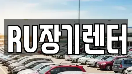 인천 연수구 단기렌트카 전문 RU장기렌터