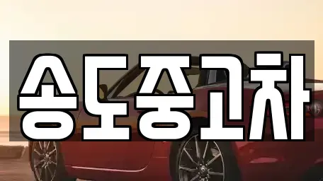 인천 연수구 중고차매매 전문 송도중고차