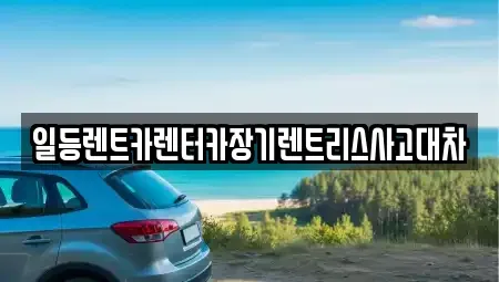 인천 중구 항동1가 렌트카 전문 일등렌트카렌터카장기렌트리스사고대차