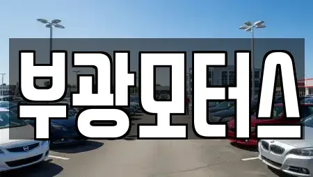 인천광역시 부평구 중고차 전문 부광모터스