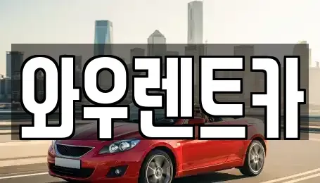 인천광역시 서구 왕길동 렌트카 전문 와우렌트카