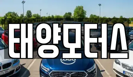 전남 목포시 상동 중고차 전문 태양모터스