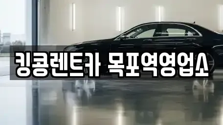 전남 목포시 해안동4가 렌트카 전문 킹콩렌트카 목포역영업소