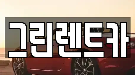 전남 여수시 주삼동 렌트카 전문 그린렌트카