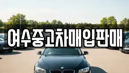 전남 여수시 학용동 중고차매입 전문 여수중고차매입판매