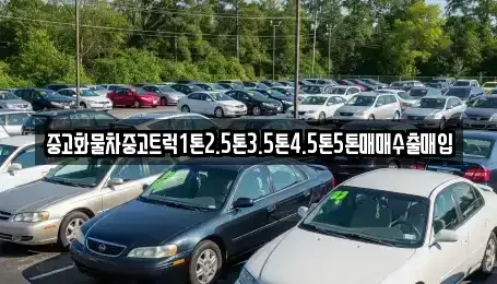 전남 장흥군 중고차매입 전문 중고화물차중고트럭1톤2.5톤3.5톤4.5톤5톤매매수출매입