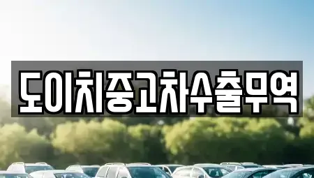 전라남도 신안군 중고차 전문 도이치중고차수출무역