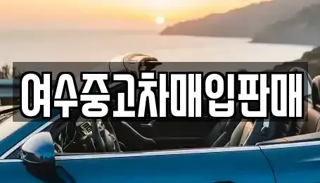 전라남도 여수시 공화동 중고차 전문 여수중고차매입판매