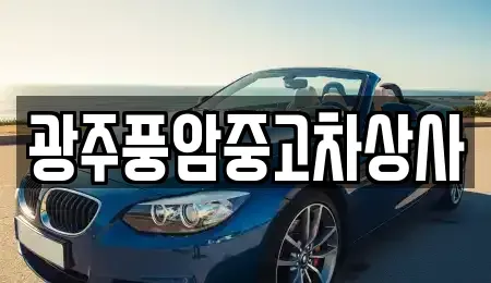 전라남도 함평군 나산면 중고차매매 전문 광주풍암중고차상사