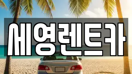 전북 전주시 덕진구 고랑동 렌트카 전문 세영렌트카