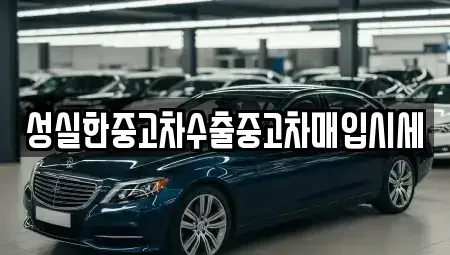 전북 전주시 덕진구 고랑동 중고차 전문 성실한중고차수출중고차매입시세