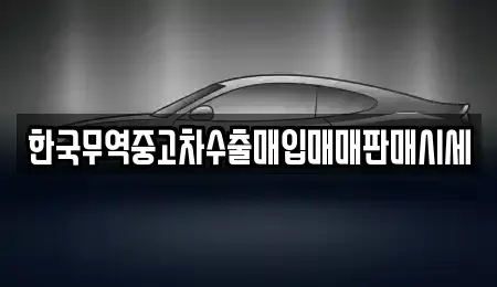 전북특별자치도 군산시 문화동 중고차매입 전문 한국무역중고차수출매입매매판매시세