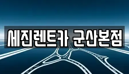전북특별자치도 군산시 사정동 렌트카 전문 세진렌트카 군산본점