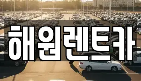 전북특별자치도 군산시 해망동 렌트카 전문 해원렌트카