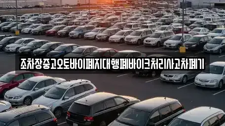 전북특별자치도 김제시 백학동 중고차 전문 조차장중고오토바이폐지대행폐바이크처리사고차폐기