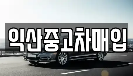 전북특별자치도 익산시 부송동 중고차매매 전문 익산중고차매입