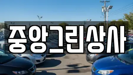 전북특별자치도 익산시 오산면 중고차 전문 중앙그린상사