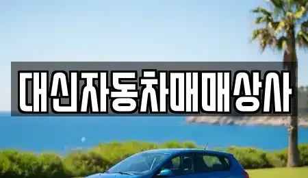 제주 제주시 일도이동 중고차 전문 대신자동차매매상사