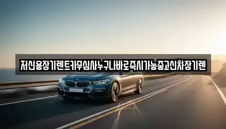 충남 공주시 신관동 장기렌트카 전문 저신용장기렌트카무심사누구나바로즉시가능중고신차장기렌