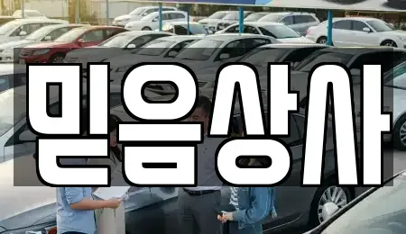 충남 당진시 원당동 중고차 전문 믿음상사