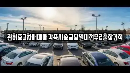 충남 천안시 동남구 대흥동 중고차매매 전문 관허중고차매매매각즉시송금당일이전무료출장견적