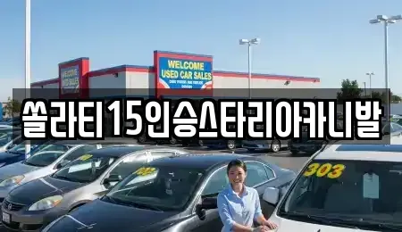 충북 제천시 고암동 렌트카 전문 쏠라티15인승스타리아카니발