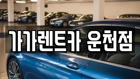 충북 청주시 상당구 영동 렌트카 전문 가가렌트카 운천점