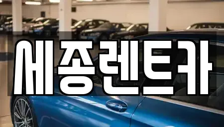 충청남도 금산군 렌트카 전문 세종렌트카
