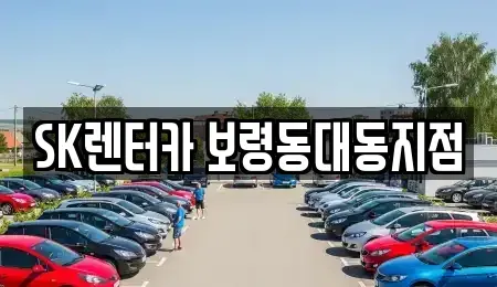 충청남도 보령시 동대동 렌트카 전문 SK렌터카 보령동대동지점