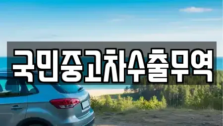 충청남도 아산시 기산동 중고차 전문 국민중고차수출무역