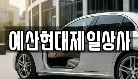 충청남도 예산군 중고차매매 전문 예산현대제일상사