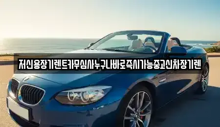 충청남도 천안시 동남구 영성동 렌트카 전문 저신용장기렌트카무심사누구나바로즉시가능중고신차장기렌